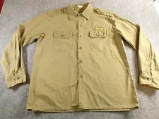 IDF Israeli Army Shirt Mens XL Military Shirt Uniform Beige Khaki XL