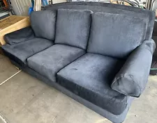 Blue Chenille Couch