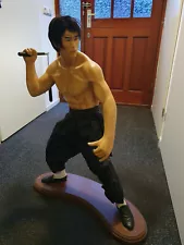 Extremely Rare! Bruce Lee Enter the Dragon Old Vintage Big Figurine Statue