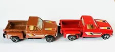 Yatming #1700 - 1973 Chevrolet LUV Stepside Pickup Chevy Truck Brown & Red Lot