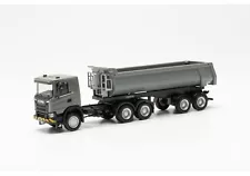 HO Scale Trucks - 316248 - Scania CG 17 6x6 Dump Semitrailer 3/2, Grey