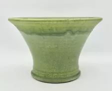 Vtg Pewabic Detroit Pottery Green Ceramic Flower Pot Planter Vase 100 Years 2003