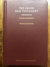 Greek New Testament-FL by German Bible Society (2014, Hardcover)