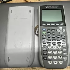 Texas Instruments TI-84 Plus Silver Graphing Calculator w/ Cover - READ