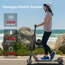 US TEENS KIDS ELECTRIC SCOOTER 12KM LONG RANGE FOLDING ESCOOTER SAFE COMMUTE