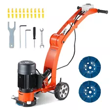 VEVOR Concrete Floor Grinder 7" Walk-Behind Polisher 1.7HP Adjustable Machine