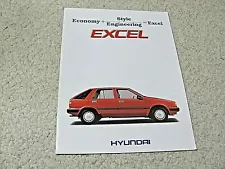 1980's HYUNDAI EXCEL SALES BROCHURE