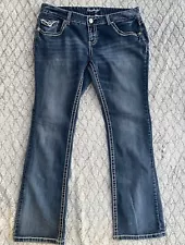 Womens Amethyst Bootcut Denim Jeans Plus size 16