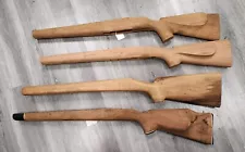 4 Unfinished Rifle Stocks Springfield Enfield Mauser