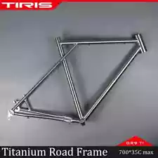 TIRIS-DR3 Road Titanium Bike Frame Race Bicycle Framework 700C Custom