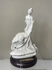 1992 Florence Giuseppe Armani Woman Flowers for Sale & Cart Figurine 5"