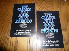 1975 Ford Pickup Sales Brochure The Closer You Look - Vintage - 2 for 1 Price