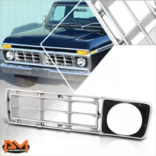 For 76-77 Ford F100 F150 F250 F350 Factory Style Left Side Grille w/ Lamp Hole