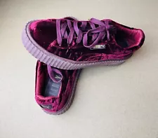 Puma Women’s Beautiful Fenty Velvet Creeper Royal Athletic Shoes Size 8.5