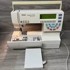 PFAFF 7570 Creative Sewing Embroidery Machine w/ Accessories