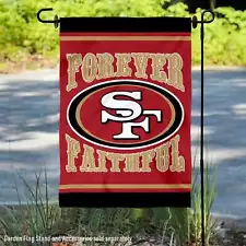 San Francisco 49ers Forever Faithful Garden Yard Banner Flag