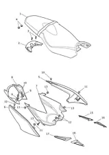 Triumph Street Triple R 560477 806645 Rear Bodywork - T2307391-LS
