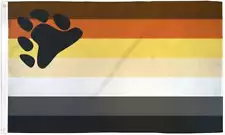 "BEAR PRIDE" 3x5 ft flag polyester banner sign male gay rainbow LGBTQ+