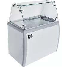 Ice Cream Dipping Cabinet w/ Sneeze Guard Cover 39"W