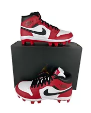 NEW Jordan 1 Retro MCS High Molded Mens Baseball Cleats Gym Red Black AV5354-611