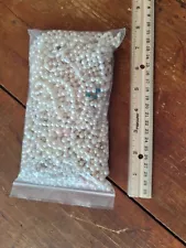 HUGE Lot Mix Genuine Pearls Many Shapes Size 1/2 POUND !!! LOTS of Pearls !!!