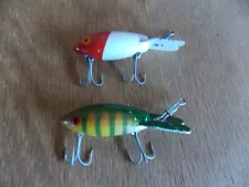 Vtg Midget Bomber Lures (HOT COLORS) Very Clean Approx 1-7/8" Body 12/24