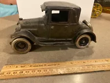 vintage Arcade cast iron toy coupe 1920's