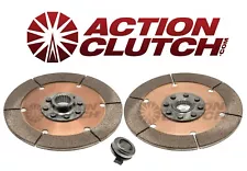 ACTION CLUTCH TOP AND BOTTOM DISCS+THROWOUT BEARING for Honda Acura K20 K24