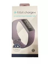 Fitbit Charge 4 Advanced Fitness Tracker + GPS S/P + L/G Purple with Blue Band