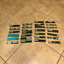 Computer Ram Memory Lot Various Sizes