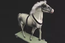 Antique Early Paper Mache Pull Toy Horse Fabulous