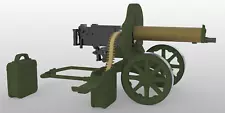 1/18 Scale Battleground M1910 Maxim Machine Gun - WW1 - Smooth Jacket