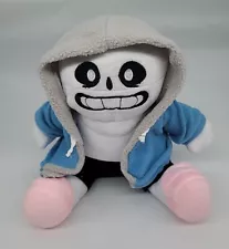 Undertale Sans Plush 8" Removable Hoodie Skeleton Plushie Video Game Collectible