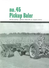 IH McCormick No. 45 Pickup Baler Sales Brochure