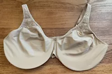 Bali Minimizer Bra 40DD Underwire Soft Cup Passion For Comfort 3385 Beige