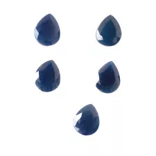 4*3mm Pear Cut Natural Blue Sapphire loose Gemstone for sale Lot 10 Pieces