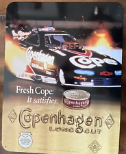 Copenhagen Long Cut Funny Car metal sign 18”x14"