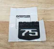 NEW 2021 Dodge Ram POWER WAGON 75TH Anniversary Black Nameplate / Emblem,OEM