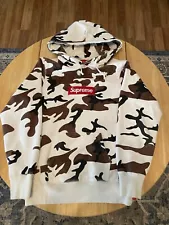 2013 Supreme Urban Cow Camo Box Logo Hoodie - Excellent