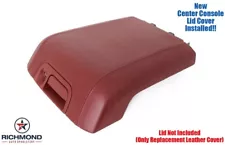 2011-2014 F250 F350 F450 King Ranch-Center Console Lid Replacement Leather Cover