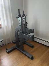 CFF2 Piece Adjustable Squat Rack Stand,Adjustable Height, spotter arms included.