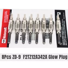 Set of 8 Motorcraft ZD-9 Glow Plugs for 7.3L IDI Ford F250 F350 F59 Diesel (For: 1990 Ford F-250)