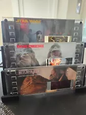 Set of 3 - Star Wars Film Cell 70mm Limited Edition with custom Stand