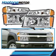 Fit For 04-12 Chevy Colorado/GMC Canyon Bumper Headlights HeadLamp Amber Corner (For: GMC Canyon)