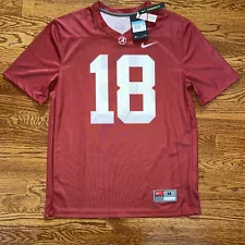 #18 Alabama Crimson Tide Nike College Dri Fit Color Rush Jersey Size Medium