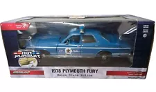 Greenlight Hot Pursuit MAINE Highway Patrol 1978 Plymouth Fury Green NIB 1/24