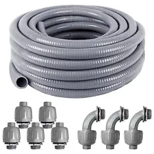 1inch 25ft Electrical Conduit Kitwith 5 Straight And 3 Angle Fittings Includedfl