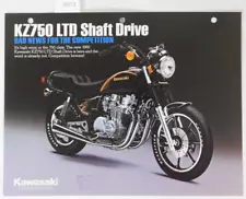 1 Genuine Kawasaki KZ750 LTD Shaft Drive KZ 750 F Sales AD OEM Paper Brochure