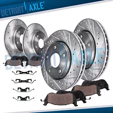 330mm Front Rear Rotors Brake Pads for 2011 - 2018 Dodge Durango Grand Cherokee