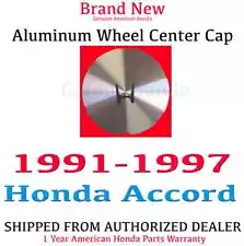 1991-1997 Honda Accord 5-DOOR EX Genuine OEM Alloy Wheel Center Cap (For: 1991 Honda Accord)